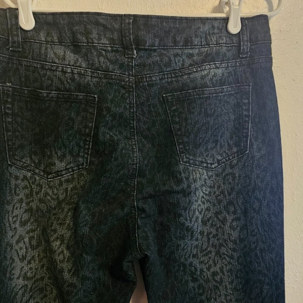 Unbranded Leopard Print Denim Skinny Jeans Plus Size 15/16 - Picture 4 of 4